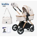 2-in-1 Convertible Chair Stroller Mobile Durable Adjustable Backrest Baby Pushchair With Smooth-rolling Wheels - Image 3