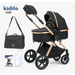 2-in-1 Convertible Chair Stroller Mobile Durable Adjustable Backrest Baby Pushchair With Smooth-rolling Wheels - Image 2