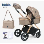 2-in-1 Convertible Chair Stroller Mobile Durable Adjustable Backrest Baby Pushchair With Smooth-rolling Wheels - Image 6
