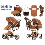 3-in-1 Car Seat and Stroller Anti-rebound Safety-certified Materials With Fashionable Mommy Bag - Image 4